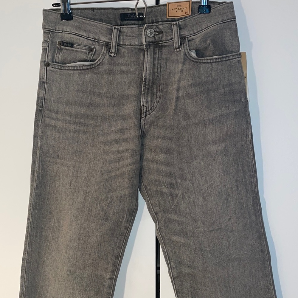 Polo Ralph Lauren (NWT) gray jeans for boys. Size 16.